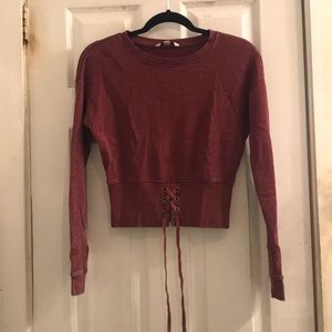 American Eagle Crop Sweater
